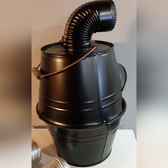 Ash Bucket " 2 in 1" Ash Collector Dust Director Metal Can New Made in Canada - Picture 6 of 8